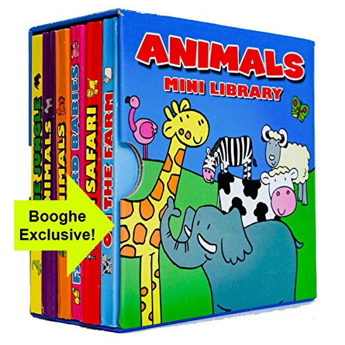 Animales Mini Biblioteca paquete de 6 Tabla Libros