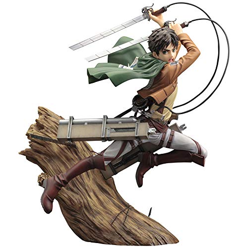 Anime Attack on Figura Levi · Ackerman Mikasa Eren Jaeger Escena de Batalla 1/8 Escala Coleccionable Figura de acción de PVC Modelo de Juguetes,Regalos para niños-Octubre a diciembre-Eren_Jaeger