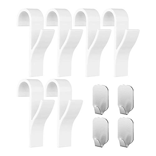 aoory Ganchos para toallero (Pack de 10) – 6 Piezas de Ganchos de plástico ABS para toalleros con radiador, 4 Piezas de Ganchos para Toallas Adhesivos – Mantén tu toallero en Orden aoory Ganchos para toallero (Pack de 10) – 6 Piezas de Ganchos de plástico ABS para toalleros con radiador, 4 Piezas de Ganchos para Toallas Adhesivos – Mantén tu toallero en Orden