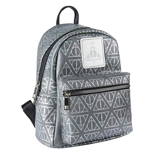 ARTESANIA CERDA Mochila Casual Moda Harry Potter, Unisex Adultos, Gris (Gris), 11x22x22 cm (W x H x L)