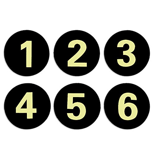 Aspire 30 Placa Adhesiva con Número para Numerar Casillero, Placa Acrílico Autoadhesiva, Señal para Puerta, Color Negro, 1-30