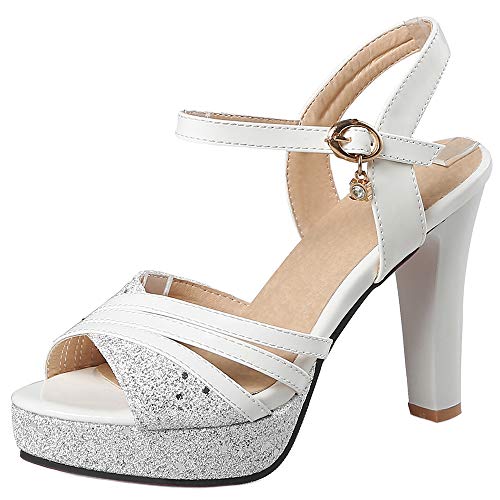 Sandalias plataforma invisible y tacón ancho estefanía en España | Clasf  moda-y-accesorios