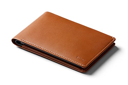 Bellroy Leather Travel Wallet (Funda para Pasaporte, protección RFID, Organizador Documentos de Viaje, bolígrafo de Viaje) - Caramel