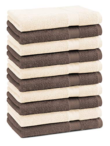 Betz Paquete de 10 Piezas de Toallas para Invitados Juego de Toalla de Lavabo 100% algodón tamaño 30x50 cm Toalla de Mano Premium de Color marrón Nuez y Beige Betz Paquete de 10 Piezas de Toallas para Invitados Juego de Toalla de Lavabo 100% algodón tamaño 30x50 cm Toalla de Mano Premium de Color marrón Nuez y Beige