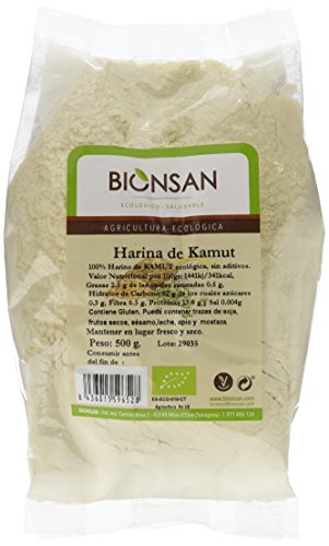 Bionsan Harina de Camut Ecológico - Trigo Khorasan - 4 Paquetes de 500 gr - Total: 2000 gr…