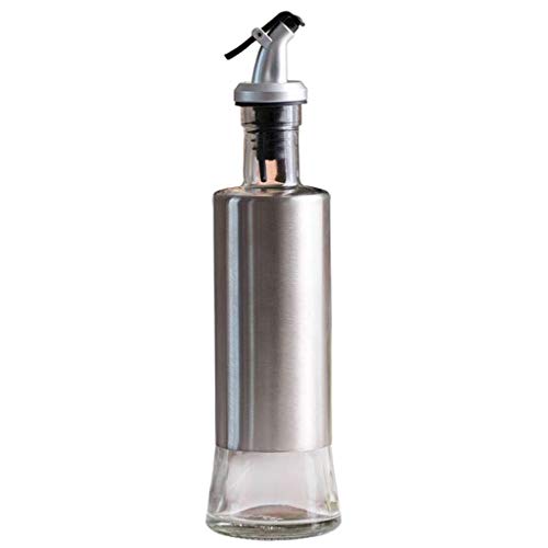 Botella De Aceite De Ricino De Acero Inoxidable De 10 Oz. Botella De Aceite De Ricino De Acero Inoxidable De 10 Oz.