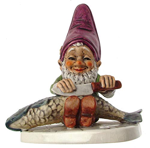 c1970 Goebel 508 Fips el pescador Gnome figura decorativa – 6 cm – NEGR107