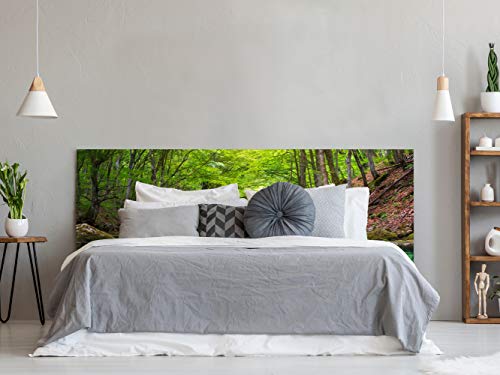 Cabecero Cama Río Profundo en Bosque de la montaña 150x60cm | Diponible en Varias Medidas | Cabecero Ligero, Elegante, Resistente y Económico Cabecero Cama Río Profundo en Bosque de la montaña 150x60cm | Diponible en Varias Medidas | Cabecero Ligero, Elegante, Resistente y Económico