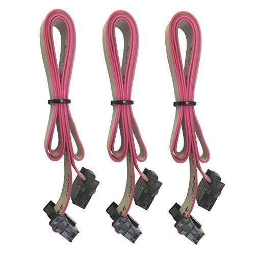 Cable de cinta para impresora 3D de pantalla LCD de 10 pines hembra IDC conector plano F/F 2,54 mm de paso para Ender 3 Pro Prusa I3 Anet A8 3 piezas Eewolf