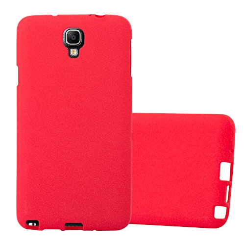 Cadorabo Funda para Samsung Galaxy Note 3 Neo en Frost Rojo - Cubierta Proteccíon de Silicona TPU Delgada e Flexible con Antichoque - Gel Case Cover Carcasa Ligera