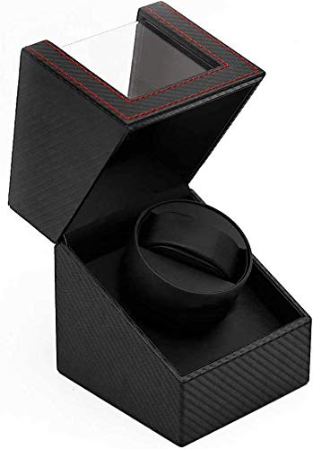 Caja enrolladora de Reloj automática, 2020 Nuevo Caja de exhibición de Almacenamiento de Reloj Giratorio de Fibra de Carbono Caja de Reloj de Cuero Winder Alimentado por batería o Adaptador de AC Caja enrolladora de Reloj automática, 2020 Nuevo Caja de exhibición de Almacenamiento de Reloj Giratorio de Fibra de Carbono Caja de Reloj de Cuero Winder Alimentado por batería o Adaptador de AC