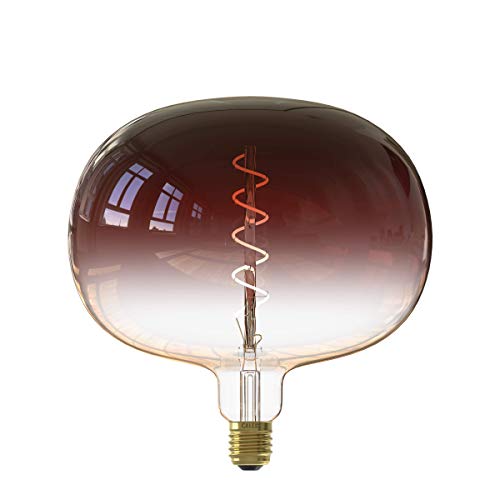 CALEX Colors Elegance 426274 Marron Gradient - Lámpara LED (220 mm de diámetro, regulable, casquillo E27, 5 W, 1800 K, 130 lm, clase energética B, bruino)