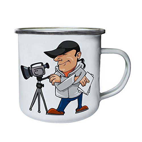 Cámara de producción de películas Retro, lata, taza del esmalte 10oz/280ml y937e Cámara de producción de películas Retro, lata, taza del esmalte 10oz/280ml y937e
