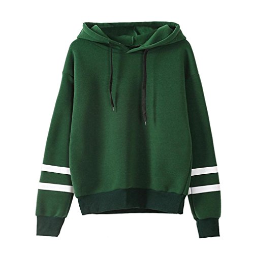 Camisa de Entrenamiento Mujer, Covermason Sudadera con Capucha de Manga Larga para Mujer(52,Verde) Camisa de Entrenamiento Mujer, Covermason Sudadera con Capucha de Manga Larga para Mujer(52,Verde)
