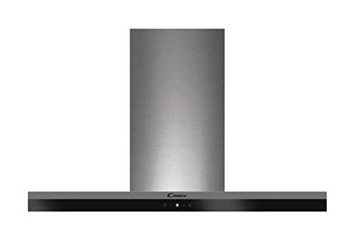 Candy CTS9CEX - Campana extractora 90 cm | Wi-Fi&Bluetooth, 4 niveles de potencia, 596m3/h, Luces led, Temporizador, Filtros carbón, Paneles antigrasa, 213W, 62dba, Inox y negro, Clase A Candy CTS9CEX - Campana extractora 90 cm | Wi-Fi&Bluetooth, 4 niveles de potencia, 596m3/h, Luces led, Temporizador, Filtros carbón, Paneles antigrasa, 213W, 62dba, Inox y negro, Clase A