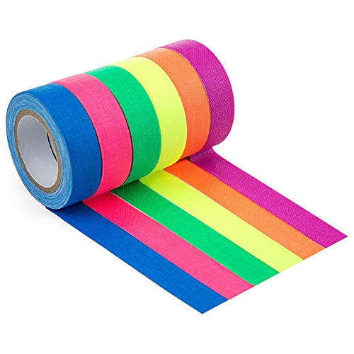 Cinta Adhesiva Fluorescente,Diealles Shine 6 Colores Cinta Adhesiva de Neón para Decoración de Fiesta de Luz Negra,Suministros De Fiesta,15MM*5M Por Rollo Cinta Adhesiva Fluorescente,Diealles Shine 6 Colores Cinta Adhesiva de Neón para Decoración de Fiesta de Luz Negra,Suministros De Fiesta,15MM*5M Por Rollo