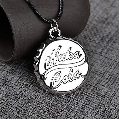 Collar Coke Necklace Drink Bottle Cap Retro Antique Copper Bronze Silver Color Pendant Jewelry Silverplated
