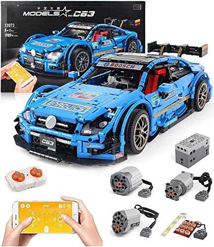 Conjunto de edificios automóviles Technic para el coche de carreras MERCEDES-BENZ, 2,4G RC Carry Car Construction Conjunto con motores expertos, bloques de 1968 piezas compatibles con la técnica LEGO