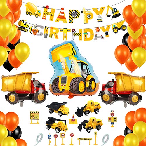 CONSTRUCCIÓN decoración de fiesta, obra de construcción decoración de fiesta de cumpleaños para niños, excavadora decoración de cumpleaños para niño, decoración de cumpleaños para niño de 2 a 6 años CONSTRUCCIÓN decoración de fiesta, obra de construcción decoración de fiesta de cumpleaños para niños, excavadora decoración de cumpleaños para niño, decoración de cumpleaños para niño de 2 a 6 años