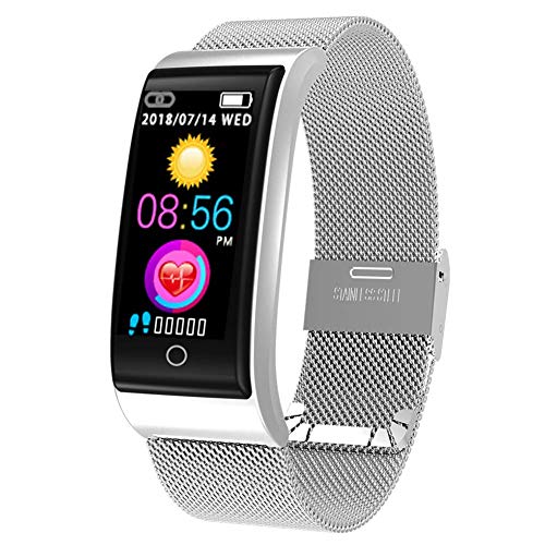 CYGGJ Smart Watch F4, Smartwatch Resistente al Agua para Mujeres, Hombres, niños, rastreador de Actividad física con frecuencia cardíaca/presión Arterial/podómetro/calorías