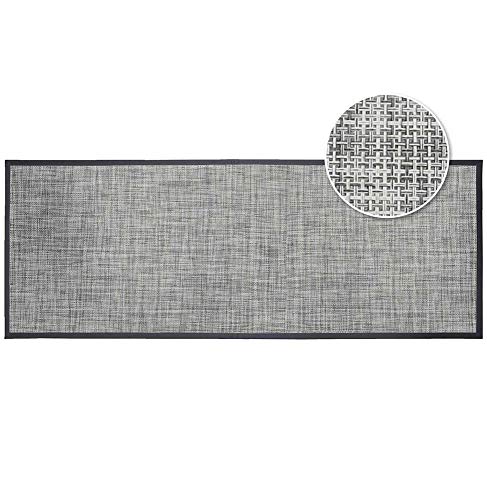 Déco Tapis Verso - Alfombra Rectangular (45 x 120 cm, PVC, Tejido Reverso de PVC, 40 x 60 cm), Color Gris