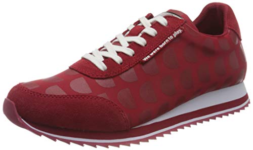 Desigual Shoes_Pegaso_logoman, Zapatillas para Mujer, Rojo, 36 EU
