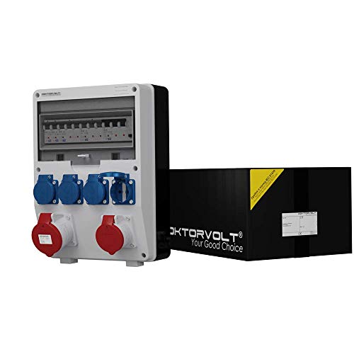 Distribuidor de corriente SEZ TD-S/Fi 1 x 16 A 1 x 32 A 4 x 230 cuadro de distribución 6442 Distribuidor de corriente SEZ TD-S/Fi 1 x 16 A 1 x 32 A 4 x 230 cuadro de distribución 6442