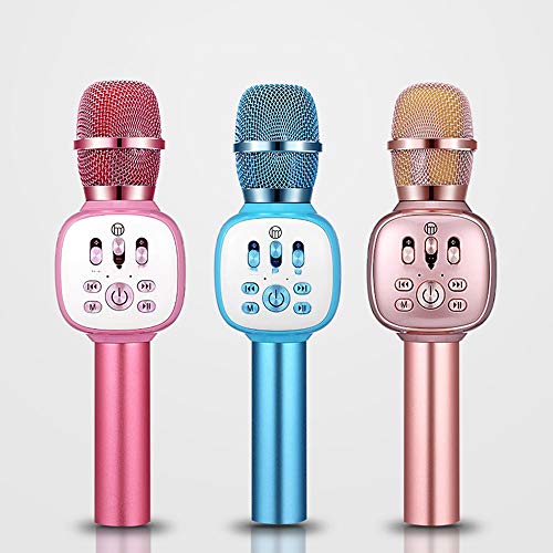 DKee Bluetooth Estéreo Inalámbrico Micrófono Micrófono K Canción De Artefactos Y Un Niños Inicio Karaoke Ok (Color : Red)