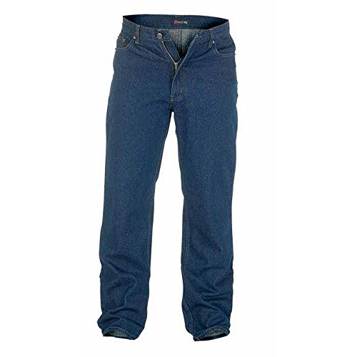Duke - Pantalón cómodo Modelo Rockford Tallas Grandes para Hombre (142 cm Largo) (Azul índigo)