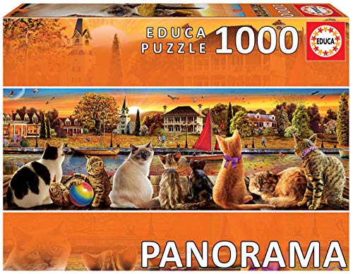Educa - En el Embarcadero Panorama Puzzle, 1000 Piezas, multicolor (18001)