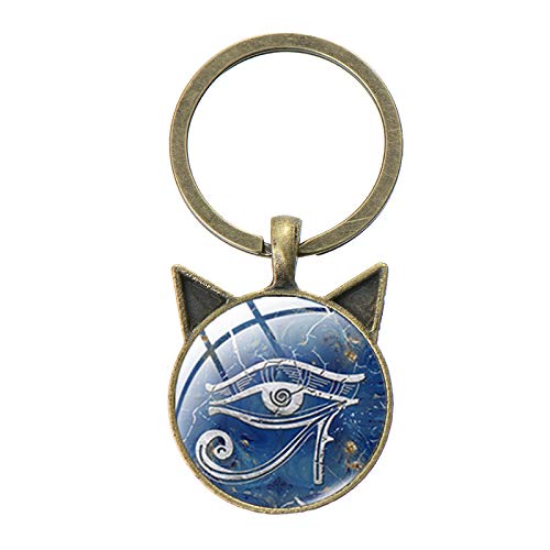 El Más Nuevo Antiguo Egipto Dioses Llavero para Las Mujeres Ojo De Horus Amulet Símbolo Vidrio Oreja Colgante Anillo De Color Bronce Joyería El Más Nuevo Antiguo Egipto Dioses Llavero para Las Mujeres Ojo De Horus Amulet Símbolo Vidrio Oreja Colgante Anillo De Color Bronce Joyería