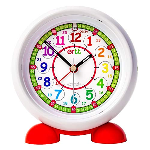 ertt EasyRead Time Teacher ERAC2-COL-24 Reloj despertador de mesita de noche para que los niños aprendan la hora