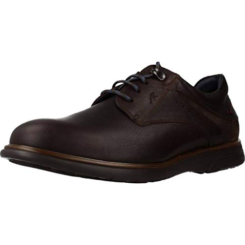 Fluchos | Zapato de Hombre | Thunder F0335 Grass Brandy | Zapato de Piel de Vacuno engrasada de Primera Calidad | Cierre con Cordones | Piso Ligero de EVA Fluchos Light Bicolor