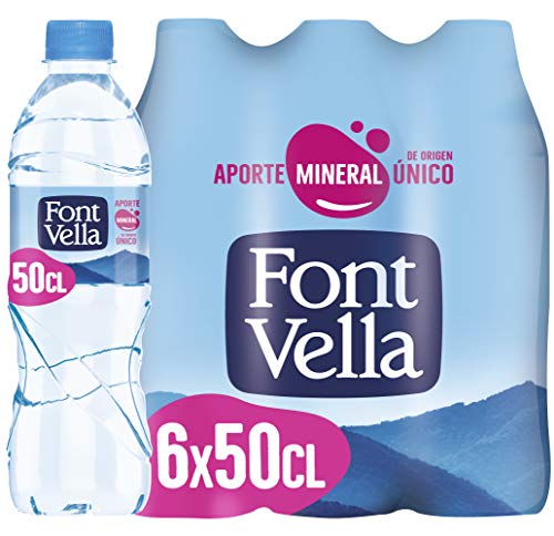 Font Vella Agua Mineral Natural, 6 x 50cl
