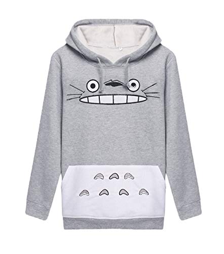 Fortuning's JDS Mujer Totoro Imprimir Manga Larga Encapuchado Pullover Sudadera Escudo Bolsillo Fortuning's JDS Mujer Totoro Imprimir Manga Larga Encapuchado Pullover Sudadera Escudo Bolsillo