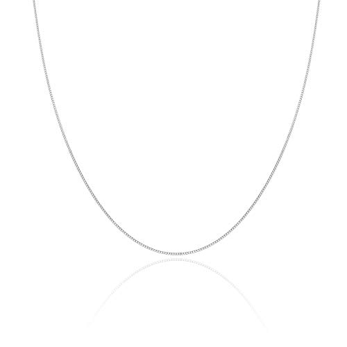Good.Designs ® Cadena de Plata Damas 925 sin Colgante (1,3mm) Cadena de Plata en Diferentes Longitudes (50.00)
