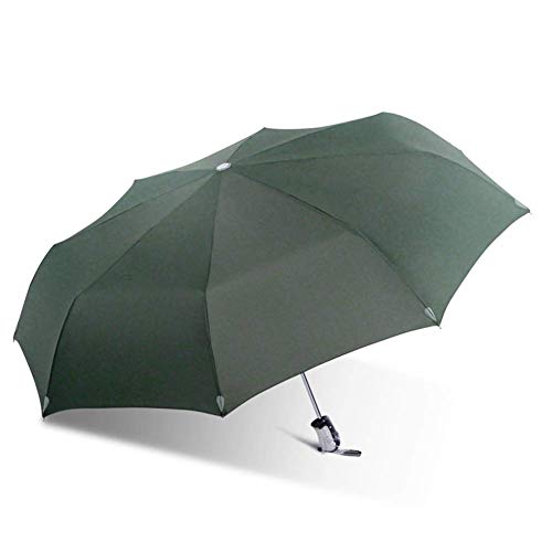 GPWDSN Paraguas Paraguas de Lluvia de Gran tamaño Abierto automático Soleado y lluvioso de Doble Uso con Cubierta de Paraguas para Hombres y Mujeres, Verde