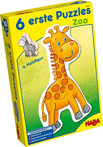 HABA-4276-6 Primeros Puzzles – Zoo Puzle Infantil, Multicolor (4276)