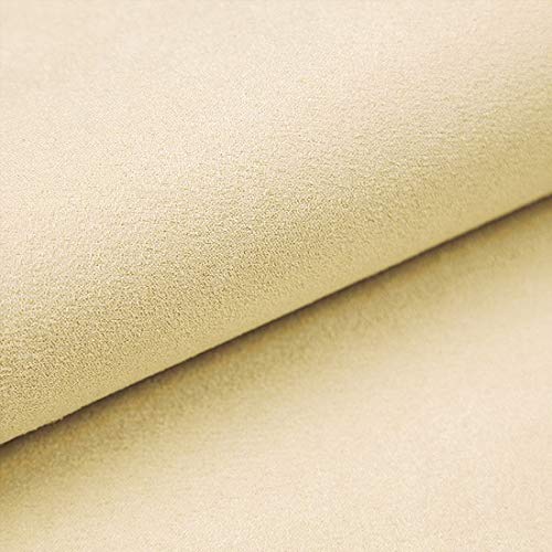 HEKO PANELS Telas por Metro Ante Tela para Tapizar - 100% Poliéster Resistente al Desgarre y a los Rayos UV - Tela por Metros para Tapizar Sillas y Sofas -Beige Claro