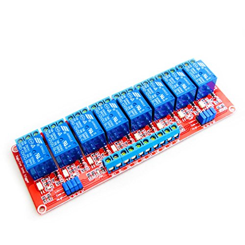 HiLetgo 12V 8 Channel Relay Module With OPTO-Isolated High And Low Level Trigger 8 Ways Relay Switch Module for Arduino