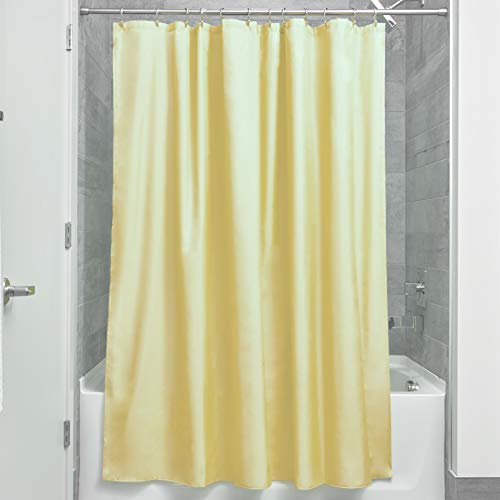 InterDesign Poly SC/Liner Cortina de baño de tela | Cortina impermeable con dobladillo reforzado | Cortina de ducha lavable a máquina, 183,0 cm x 183,0 cm | Poliéster amarillo InterDesign Poly SC/Liner Cortina de baño de tela | Cortina impermeable con dobladillo reforzado | Cortina de ducha lavable a máquina, 183,0 cm x 183,0 cm | Poliéster amarillo