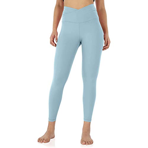Keepwin Mallas de Deporte de Mujer Leggins Mujer Push Up Pantalones Yoga Cintura Alta Elástico Deportivas Bolsillo Pantalon Mujeres para Running Gym Fitness (Azul, Small)