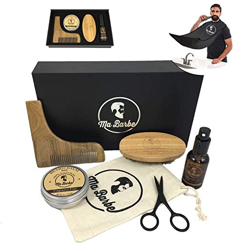Kit cuidado de barba CALIDAD PREMIUM con aceite y bálsamo ORGÁNICO (sin fragancia), cepillo, peine, tijeras y una bolsa de transporte. Un delantal de barba GRATIS. Todo en una elegante caja de regalo Kit cuidado de barba CALIDAD PREMIUM con aceite y bálsamo ORGÁNICO (sin fragancia), cepillo, peine, tijeras y una bolsa de transporte. Un delantal de barba GRATIS. Todo en una elegante caja de regalo