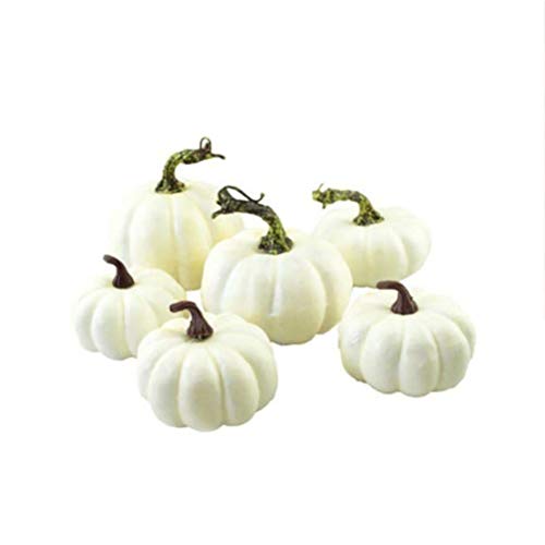 Kylewo 6 Deco Blanco | Calabazas Decorativas de Halloween | Calabazas | Calabazas Ornamentales y Calabazas para decoración de Halloween y decoración de otoño. Kylewo 6 Deco Blanco | Calabazas Decorativas de Halloween | Calabazas | Calabazas Ornamentales y Calabazas para decoración de Halloween y decoración de otoño.