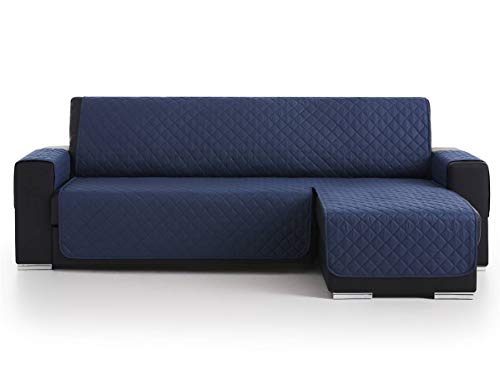 Lanovenanube - Funda Chaise Longue Acolchado - Práctica - Derecha 200 cm - Color Azul C04 Lanovenanube - Funda Chaise Longue Acolchado - Práctica - Derecha 200 cm - Color Azul C04