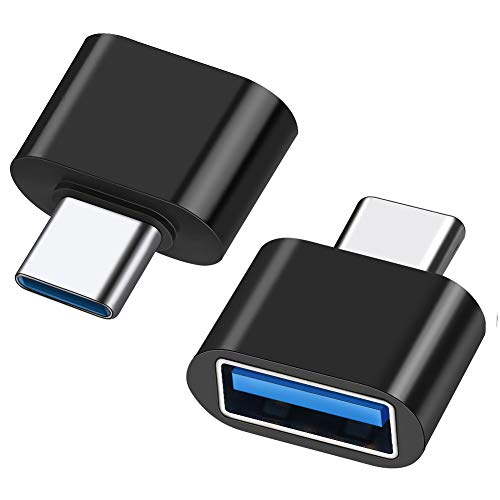 LEIZHAN Adaptador USB C a USB A, Tipo-C a USB Adaptador con OTG para MacBook Air 2020/2019/2018, iPad Pro 2020,Samsung Galaxy S8/S8+/S9/S9+/S10/S10+ Otros Dispositivos con USB C (2 Pack)