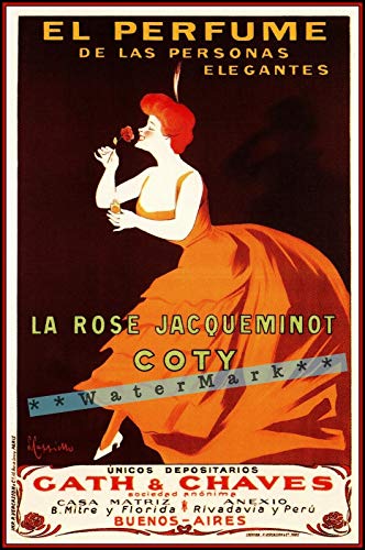 Letrero de lata retro de Nostalgic-Art El Perfume 1901 Buenos Aires Sa Cartel de lata vintage para bar, cocina, cueva, cafetería y decoración de pared (20 x 30 cm)
