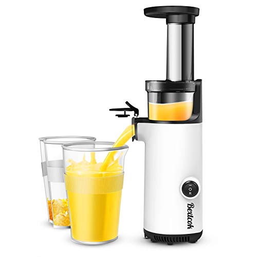 Licuadora Prensado en Frio, Bextcok Licuadoras para Verduras y Frutas Slow Juicer Licuadora portátil con Baja Velocidad, Exprimidor Automatico Extractor de Zumos Jugos con Función inversa, Sin BPA Licuadora Prensado en Frio, Bextcok Licuadoras para Verduras y Frutas Slow Juicer Licuadora portátil con Baja Velocidad, Exprimidor Automatico Extractor de Zumos Jugos con Función inversa, Sin BPA