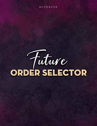 Lined Notebook Journal Future Order Selector Job Title Purple Smoke Background Cover: Personalized, Business, 8.5 x 11 inch, Journal, 21.59 x 27.94 cm, A4, Menu, Mom, Over 100 Pages, PocketPlanner