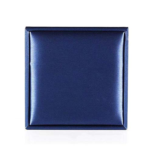 Linyuex Joyas Caja de Regalo Caja de cartón de Regalo Mate Repujado (Color : Blue, Size : Ring Box6x6.5x5)